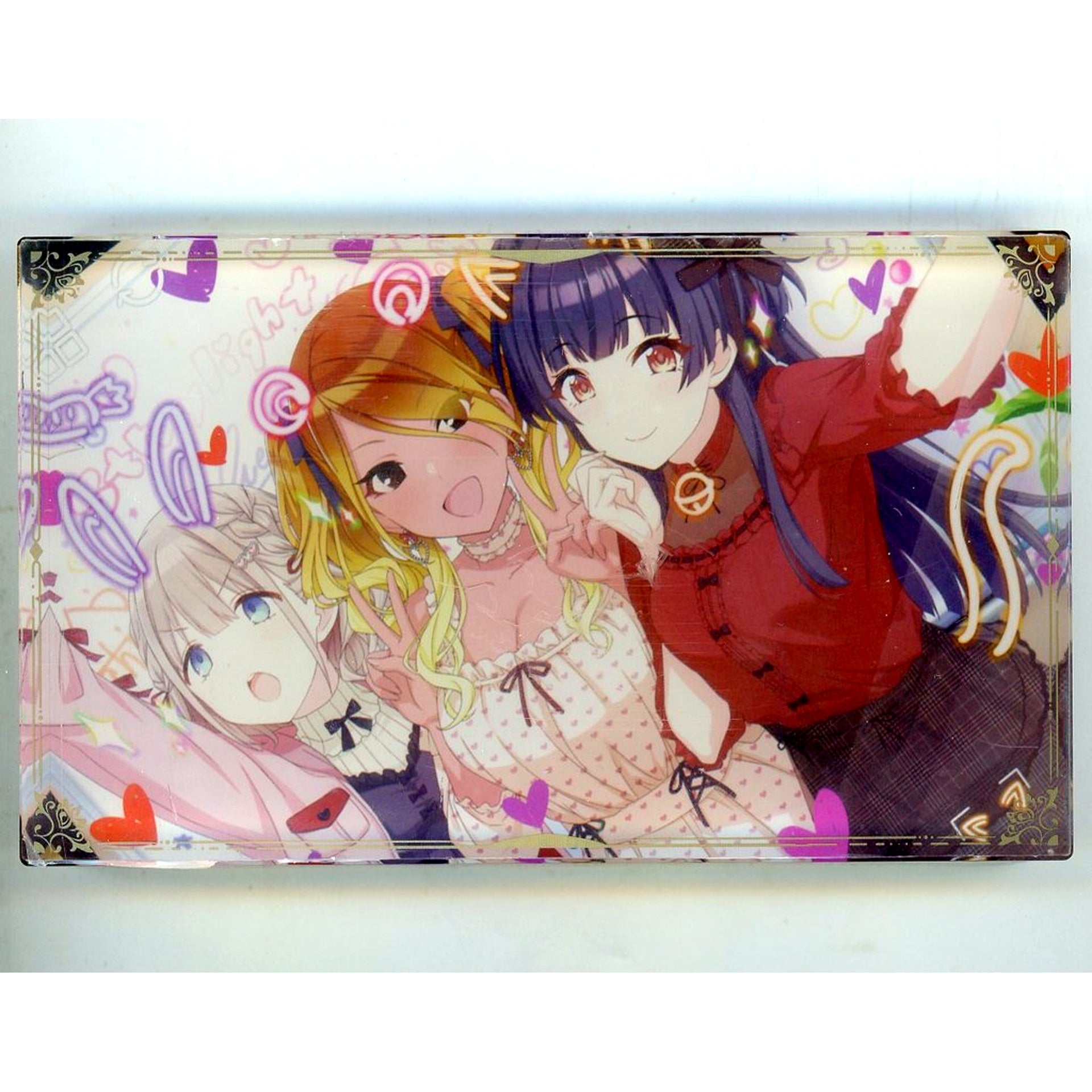 Straylight THE IDOLM@STER SHINY COLORS Acrylic Block Plate 15th Anniv Collab Cafe in Guangzhou China Limited [USED]