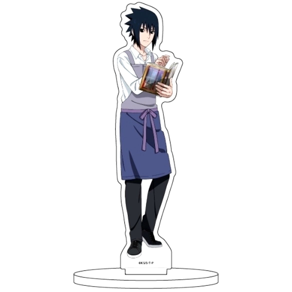 Sasuke Uchiha Naruto & Boruto Acrylic Figure 57 Bookstore Clerk Ver. Illustration [USED]