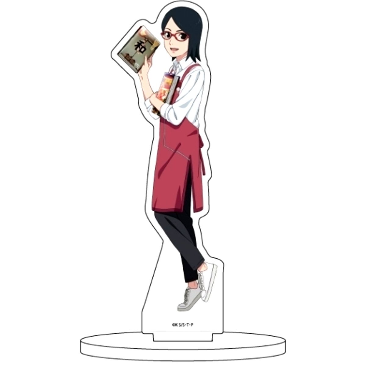 Sarada Uchiha No. 62 Naruto & Boruto Bookseller Ver. Illustration Acrylic Figure [USED]