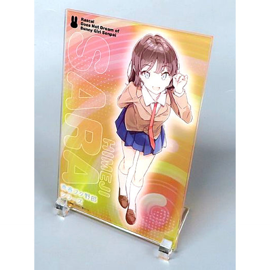 Sara Himeji Acrylic Plate Bundle Bonus for Light Novel Rascal Does Not Dream of Santa Claus Specialty Store Limited Set [USED]