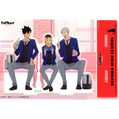 Kenma Kozume & Tetsuro Kuroo - Nekoma High School BIG Acrylic Stand After School Ver. Haikyu!! TO THE TOP After School Fair in Kiddy Land Kansai Kyushu Region Limited [USED]
