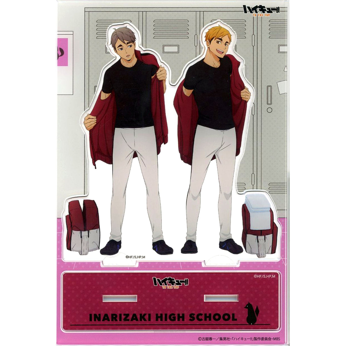 Atsumu Miya & Osamu Miya - Inarizaki High School BIG Acrylic Stand After School Ver. Haikyu!! TO THE TOP After School Fair in Kiddy Land Kansai Kyushu Region Limited [USED]