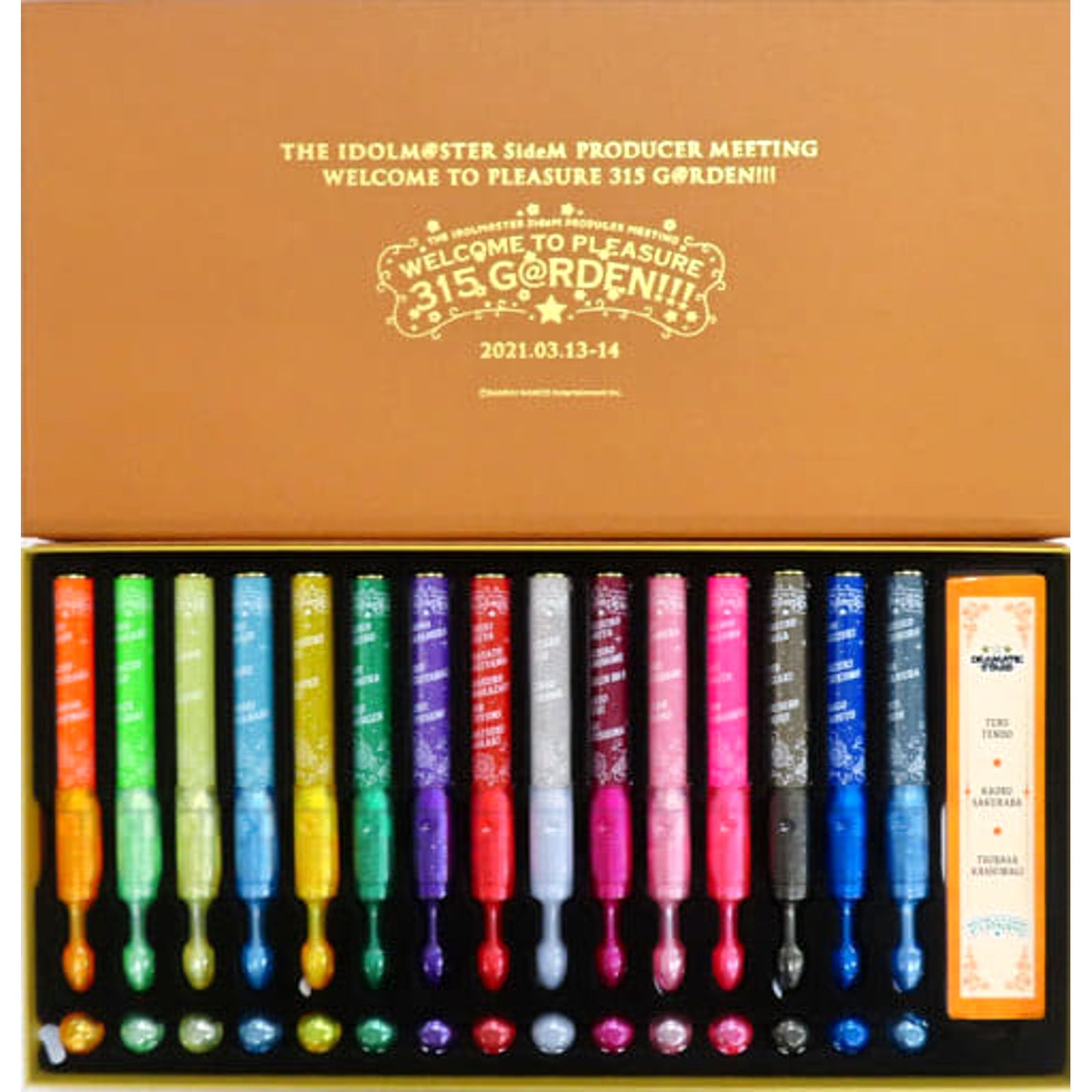 THE IDOLM@STER SideM 15 Color Set Official Concert Light PM WELCOME TO PLEASURE 315 GARDEN!!! Exclusive [USED]