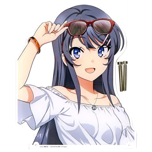 Mai Sakurajima Extra Large Die-cut Acrylic Board Venturing Out Ver. Rascal Does Not Dream of a Sister Venturing Out Movie Commemorative Store in Gamers [USED]