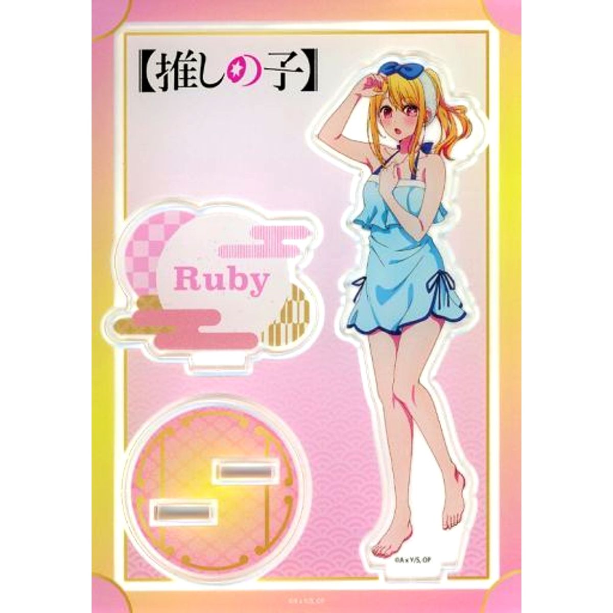 Ruby Hoshino Sauna Ver. Acrylic Stand Oshi No Ko x Gokurakuyu RAKU SPA Gokuraku Oshi Bath Tour [USED]