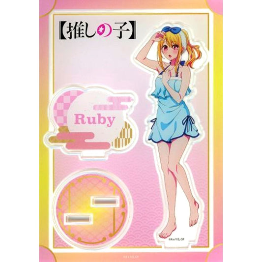 Ruby Hoshino Sauna Ver. Acrylic Stand Oshi No Ko x Gokurakuyu RAKU SPA Gokuraku Oshi Bath Tour [USED]