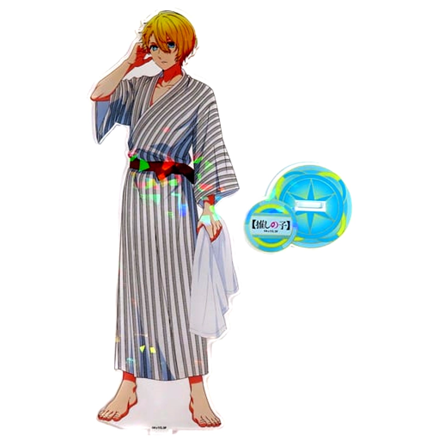 Aqua BIG Holo Acrylic Stand Bath Ver. Oshi no Ko x Gokurakuyu RAKU SPA Gokuraku Oshi no Yu Meguri Mail Order Limited [USED]