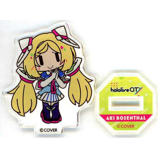 Aki Rosenthal Single Mini Acrylic Stand Virtual YouTuber Hololive hololiveCITY ATTRACTIONS [USED]
