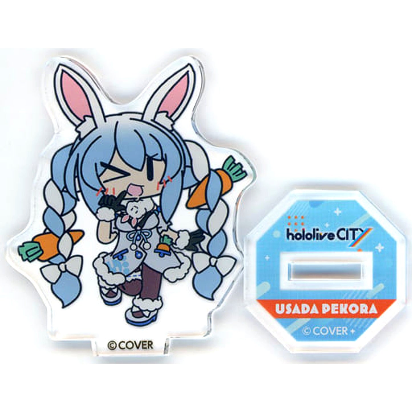 hololive Usada Pekora Mini Acrylic Stand Single Item Virtual YouTuber hololive hololiveCITY ATTRACTIONS [USED]