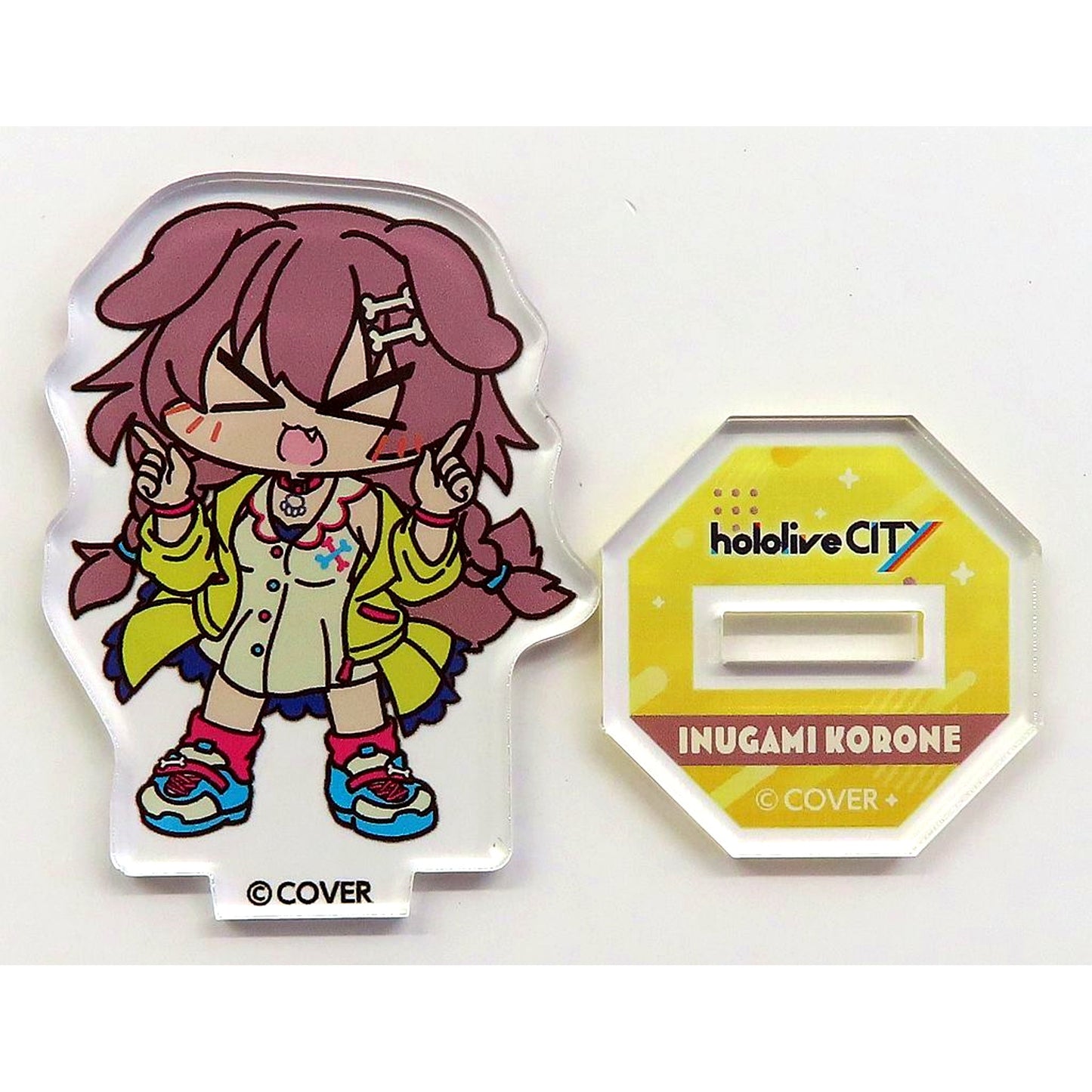 Inugami Korone Mini Acrylic Stand VTuber hololive hololiveCITY ATTRACTIONS [USED]