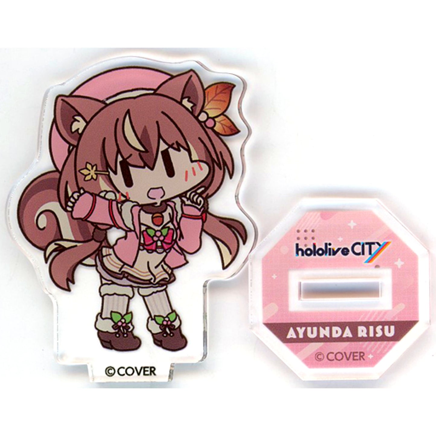 Ayunda Risu Single Mini Acrylic Stand Virtual YouTuber Hololive hololiveCITY ATTRACTIONS [USED]