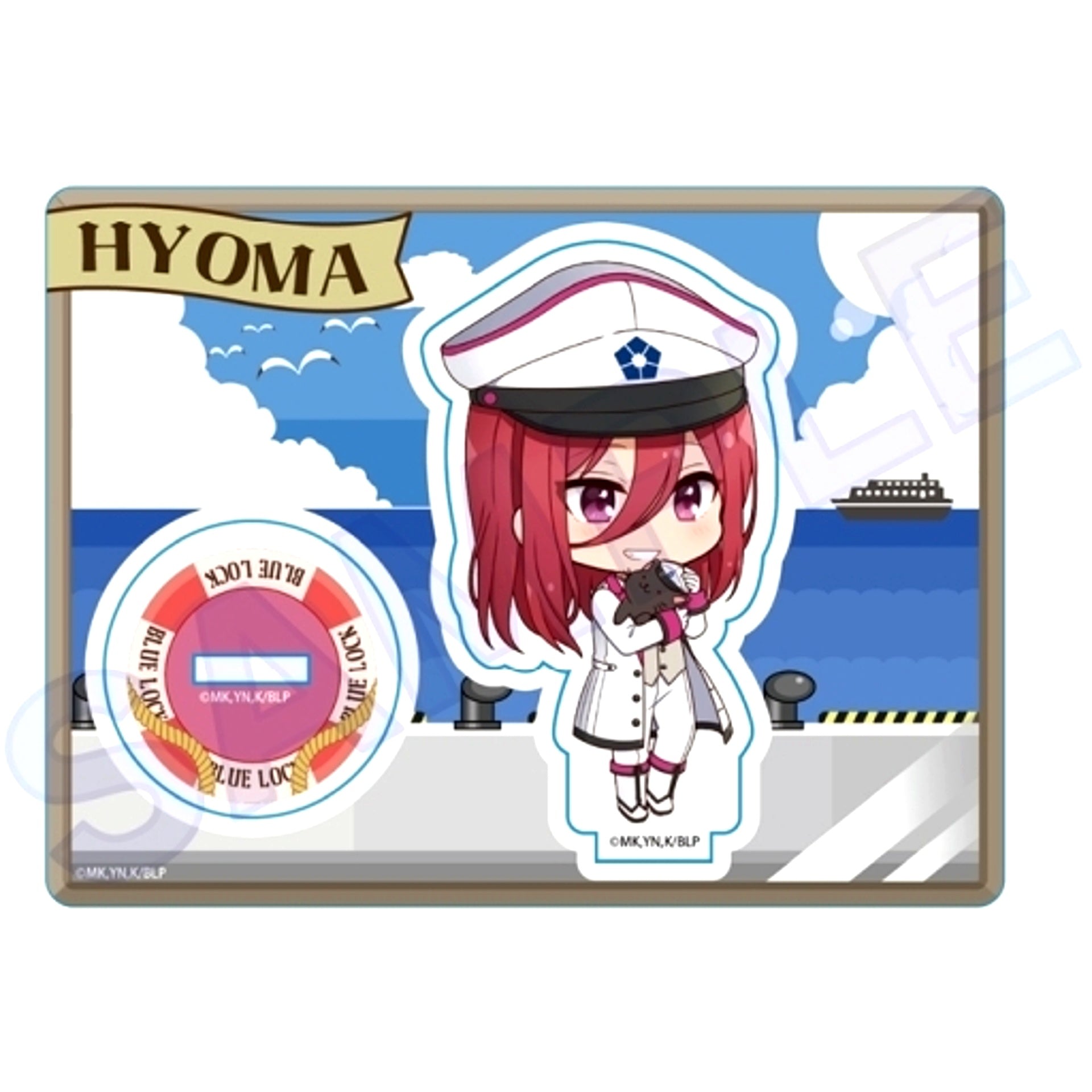 Hyoma Chigiri Marine Ver. Blue Lock Mini Char Stand [USED]