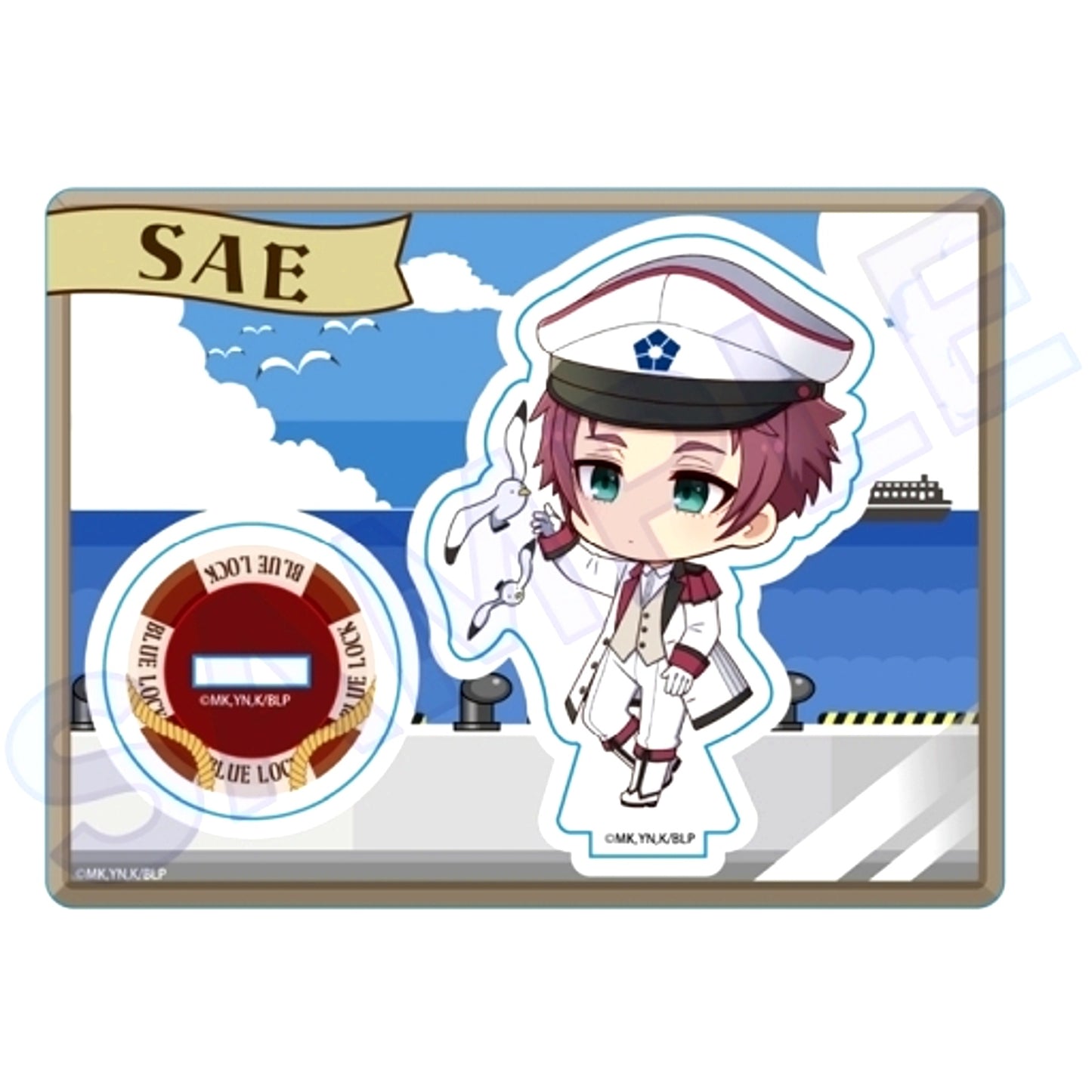 Sae Itoshi Marine Ver. Blue Lock Mini Character Stand [USED]