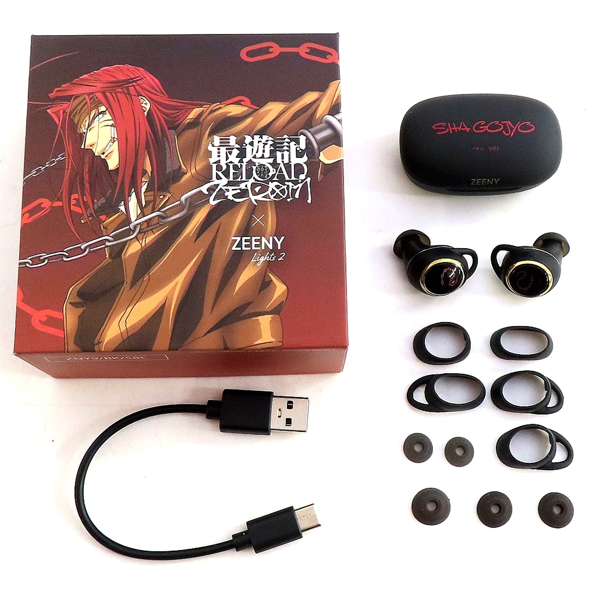 Sha Gojyo Wireless Earphones Zeeny Lights 2 Saiyuki RELOAD ZEROIN x Zeeny [USED]