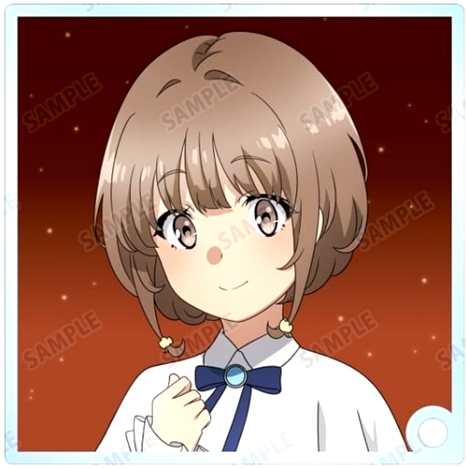 Kaede Azusagawa Solid Color Background Rascal Does Not Dream of a Sister Venturing Out Animate Fair Starry Sky Dress Ver. Trading Acrylic Stand Panel Illustration [USED]