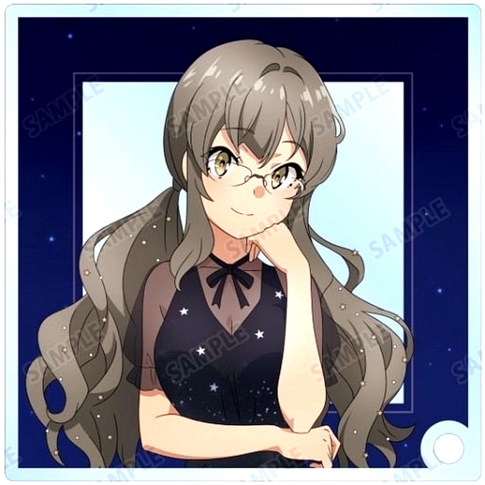 Rio Futaba 2 Color Background Rascal Does Not Dream of a Sister Venturing Out Animate Fair Starry Sky Dress Ver. Trading Acrylic Stand Panel Illustration [USED]