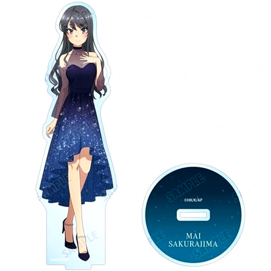 Mai Sakurajima Illustration Starry Sky Dress Ver. BIG Acrylic Stand Rascal Does Not Dream of a Sister Venturing Out Animate Fair [USED]
