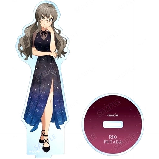 Rio Futaba Illustration Starry Sky Dress Ver. BIG Acrylic Stand Rascal Does Not Dream of a Sister Venturing Out Animate Fair [USED]