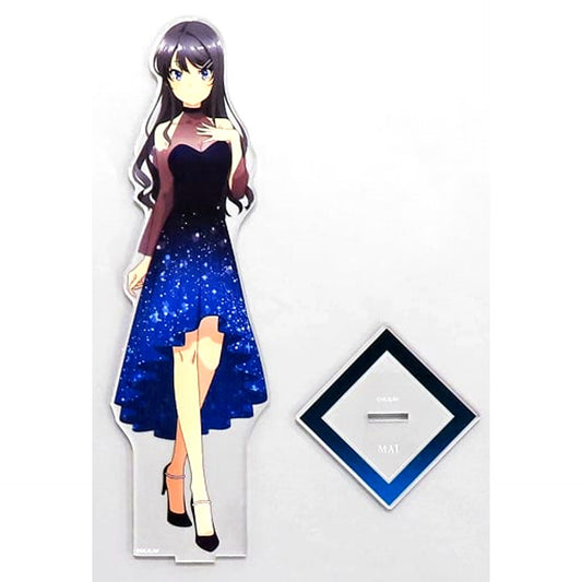 Mai Sakurajima Illustration Starry Sky Dress Ver. Extra Large Acrylic Stand Rascal Does Not Dream of a Sister Venturing Out Animate Fair [USED]