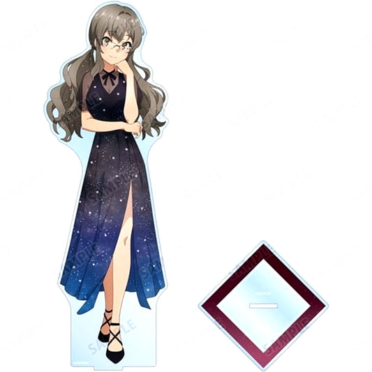 Rio Futaba Starry Sky Dress Ver. Rascal Does Not Dream of a Sister Venturing Out Animate Fair Extra Large Acrylic Stand Illustration [USED]