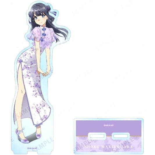 Shoko Makinohara China Dress Ver. Rascal Does Not Dream of Bunny Girl Senpai BIG Acrylic Stand Illustration [USED]