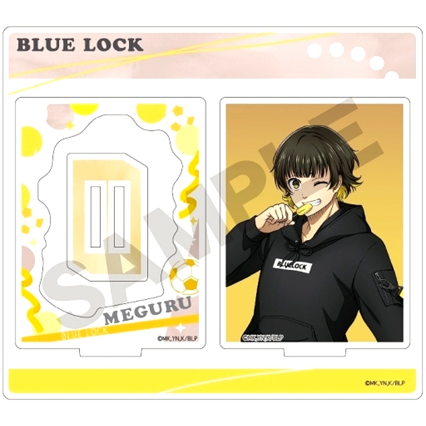Meguru Bachira Hoodie Blue Lock Frame Acrylic Stand [USED]
