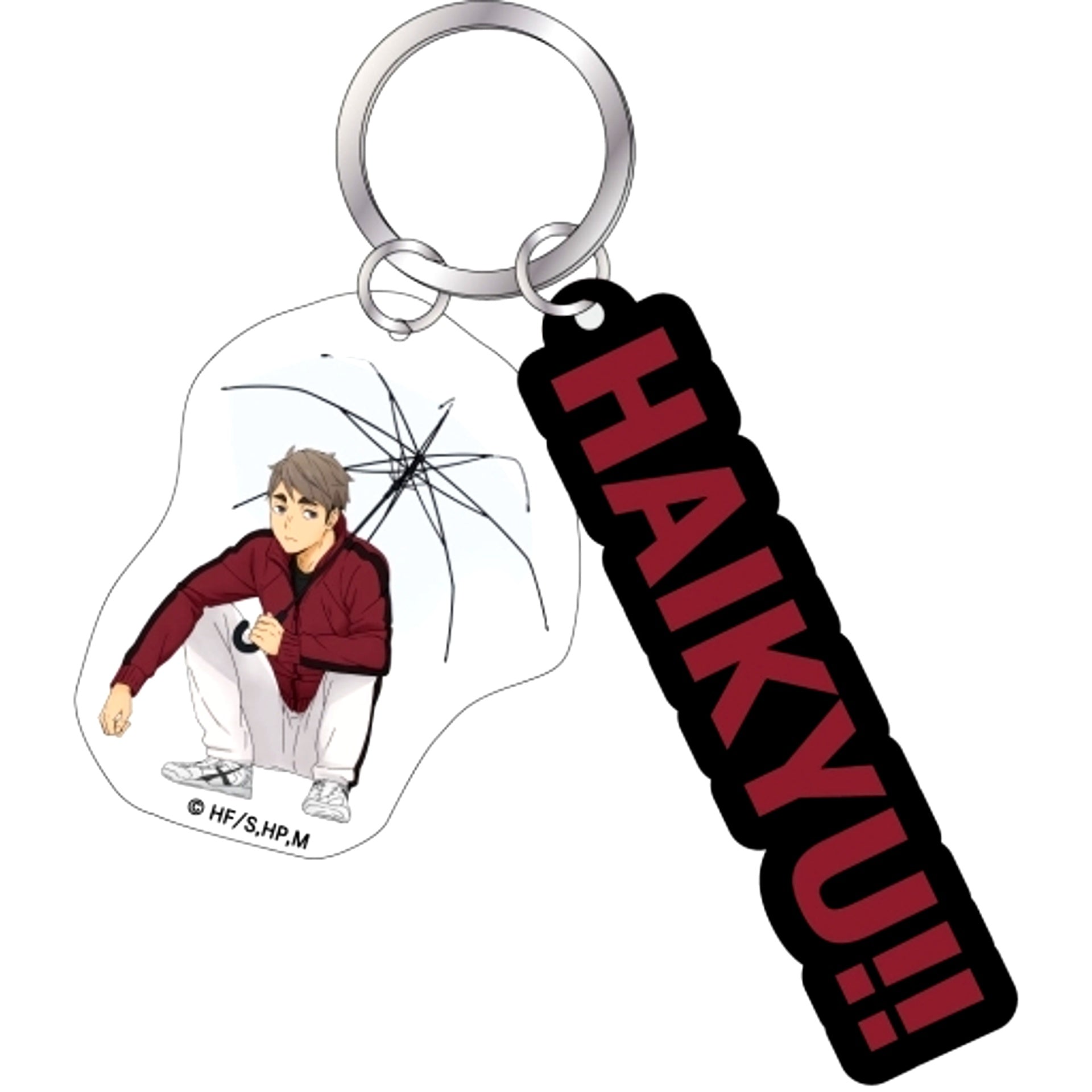 Osamu Miya Double Acrylic Keychain rain Haikyu!! [USED]