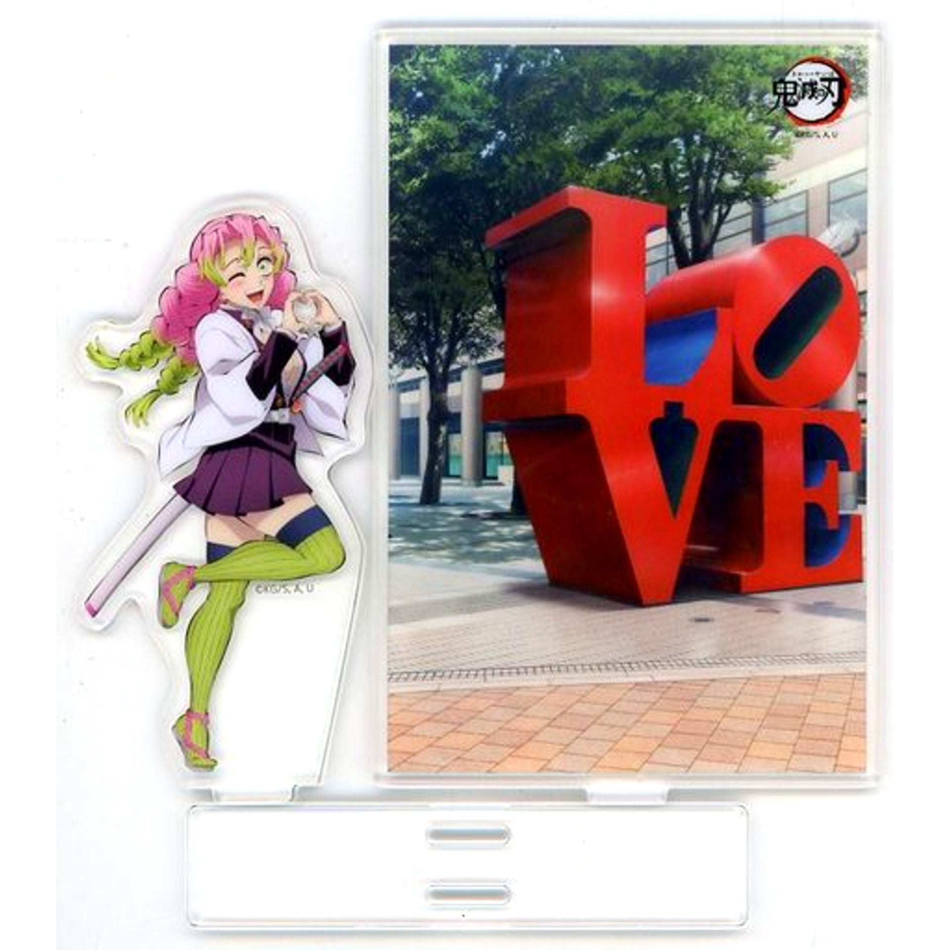 Mitsuri Kanroji Demon Slayer: Kimetsu no Yaiba x ufotable DINING -HIROMA- Random Acrylic Stand with Background Opening Commemorative Goods [USED]