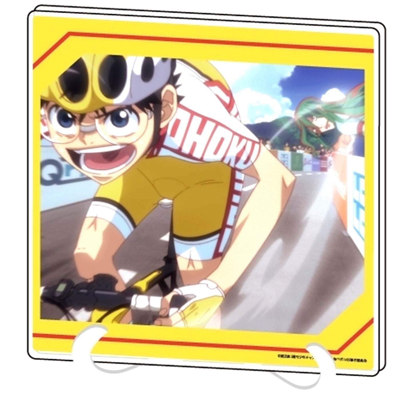 Sakamichi Onoda & Yusuke Makishima 02. Scene Shot Illustration Acrylic Art Board Yowamushi Pedal LIMIT BREAK [USED]