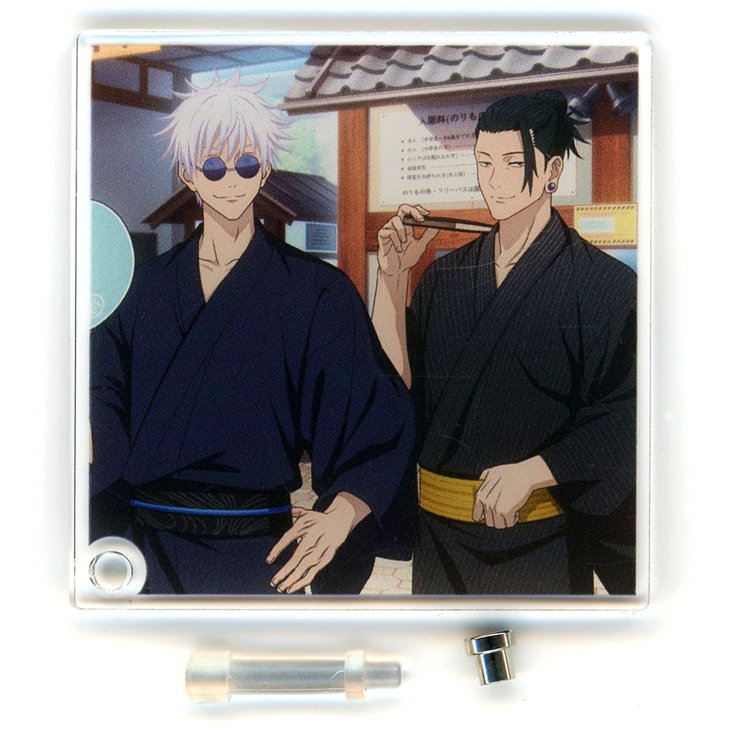 Satoru Gojo & Suguru Geto Yukata Ver. Jujutsu Kaisen x Asakusa Hanayashiki Hidden Inventory Premature Death Trading Acrylic Stand Panel Event Limited Box Purchase Bonus Item [USED]