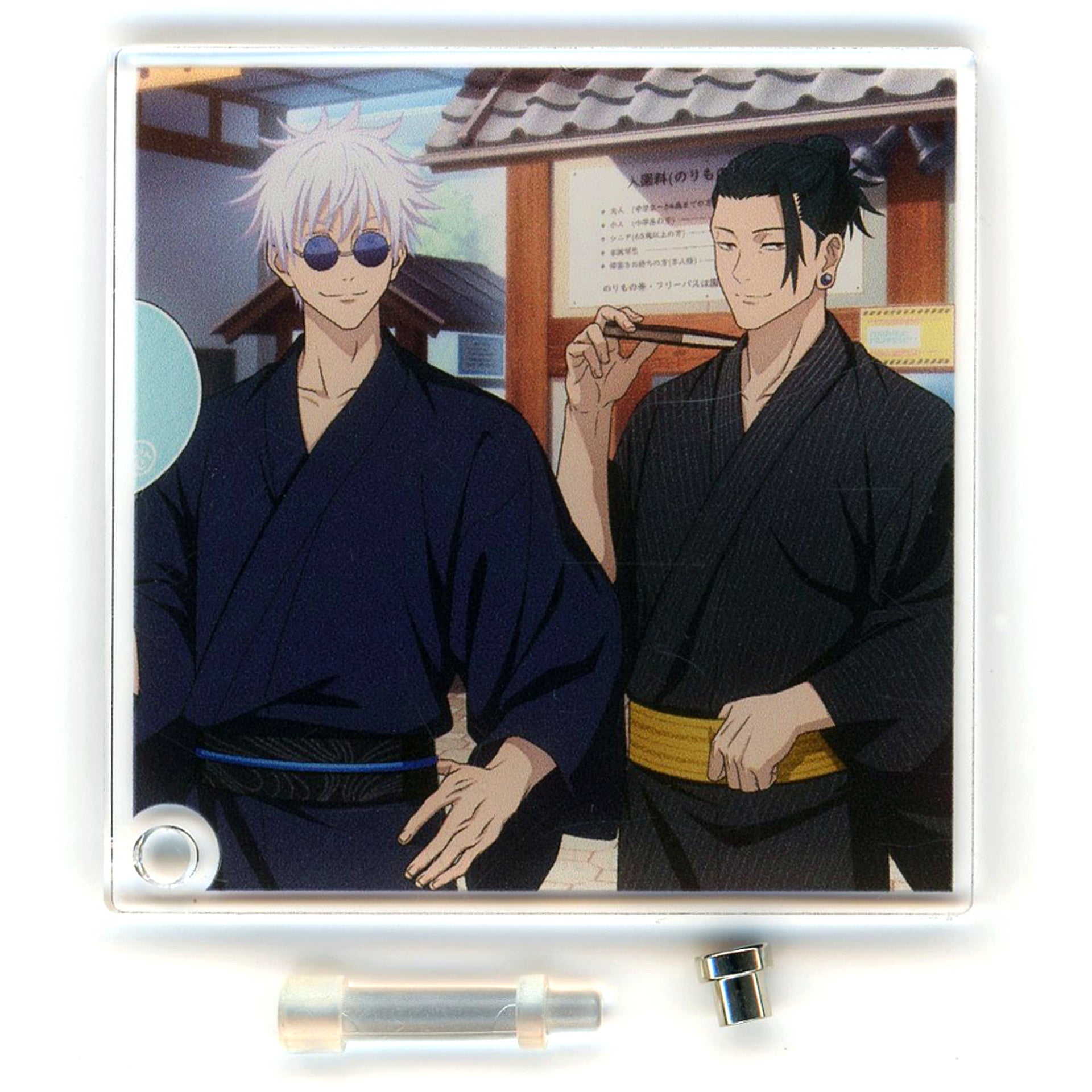 Satoru Gojo & Suguru Geto Yukata Ver. Jujutsu Kaisen x Asakusa Hanayashiki Hidden Inventory Premature Death Trading Acrylic Stand Panel Event Limited Box Purchase Bonus Item [USED]