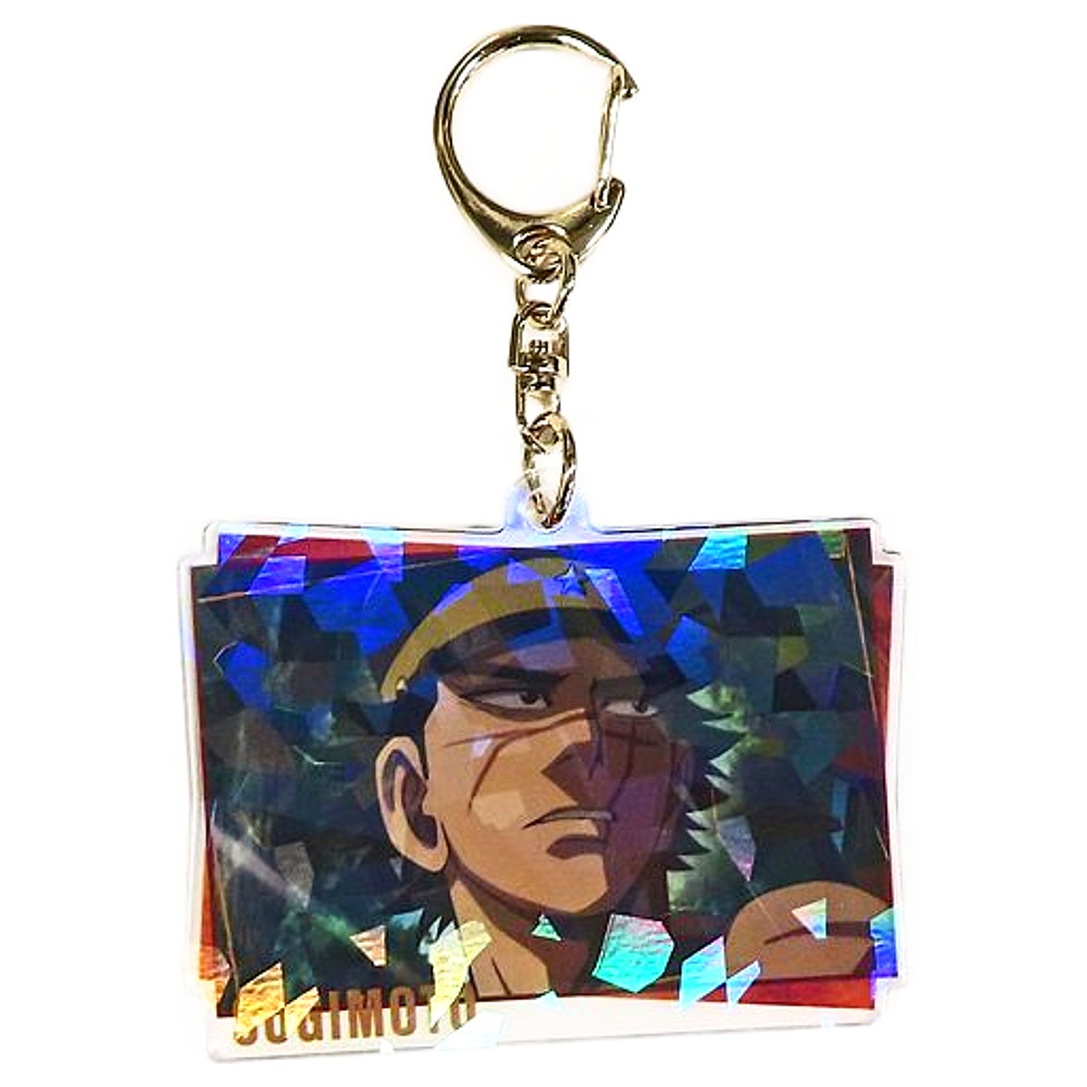 Golden Kamuy Saichi Sugimoto Trading Scene Acrylic Keychain Scene Hologram Acrylic Keychain Amnibus Limited Box Purchase Privilege Keychains [USED]