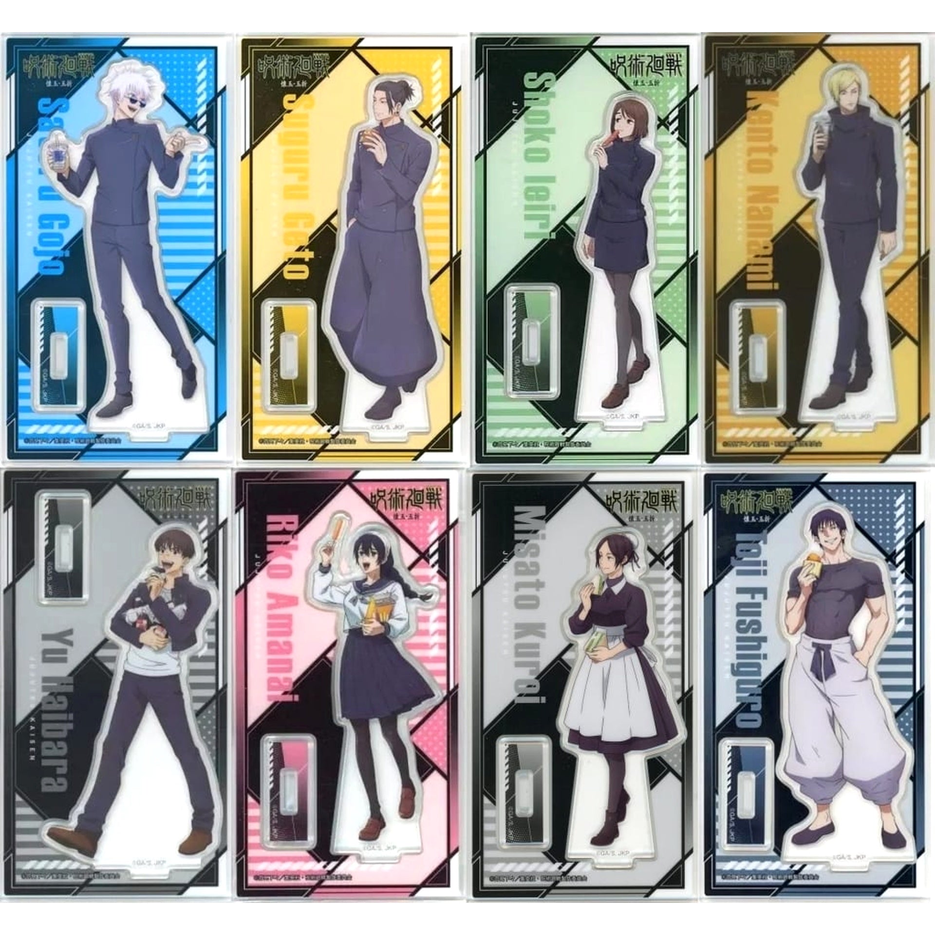 Jujutsu Kaisen: Hidden Inventory/Premature Death Satoru Gojo & Others All 8 Types Set Acrylic Stand FamilyMart Exclusive Acrylic Stands [USED]