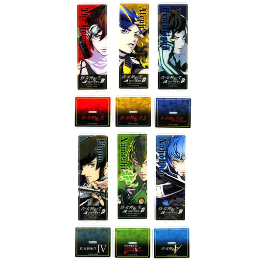 Set of 6 E Prize Shin Megami Tensei 30th Anniversary Thanksgiving Event Kuji Acrylic Stand [USED]