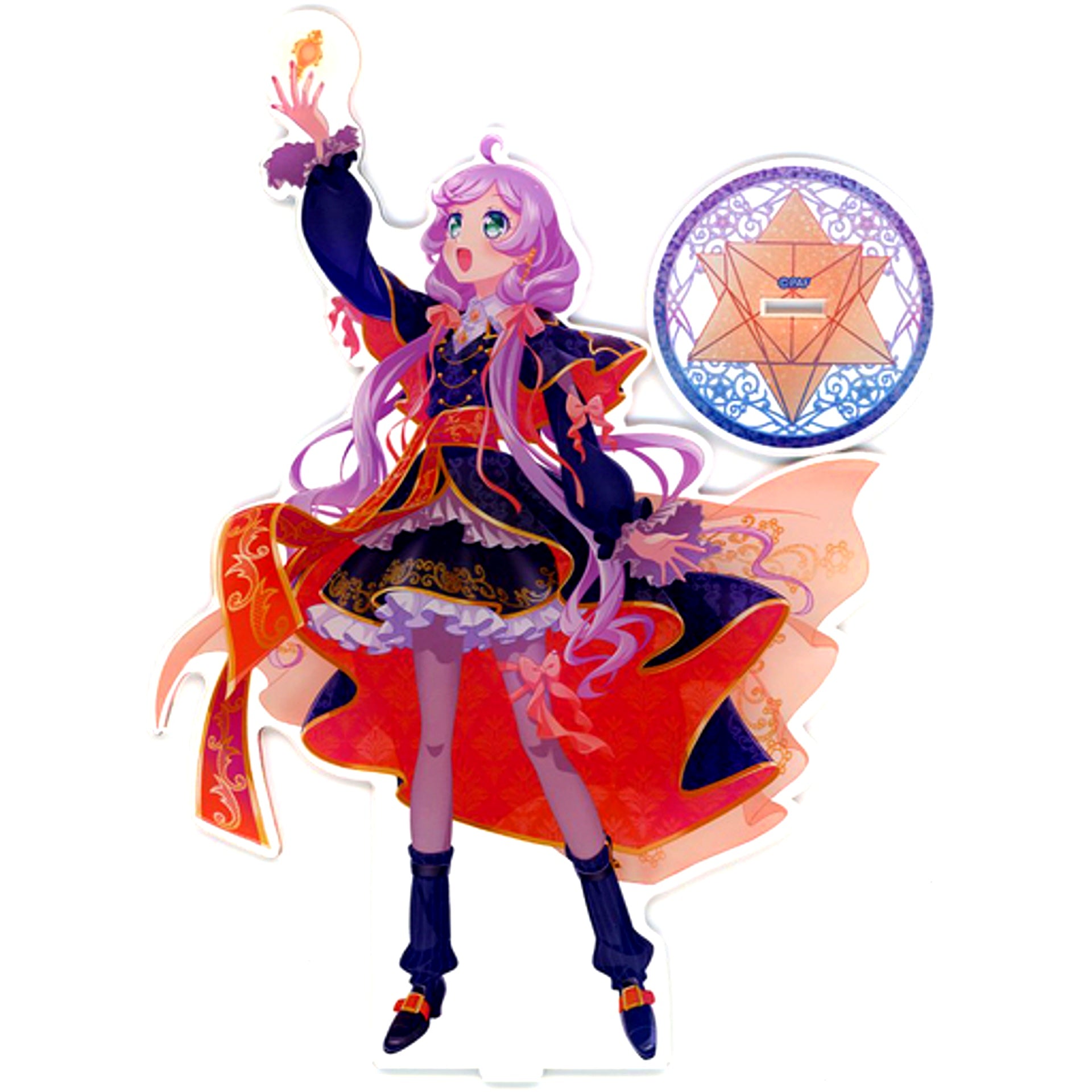 Laala Manaka B Prize Pretty All Friends Big Acrylic Stand Web Kuji Vol.9 Crystal of Memoria [USED]