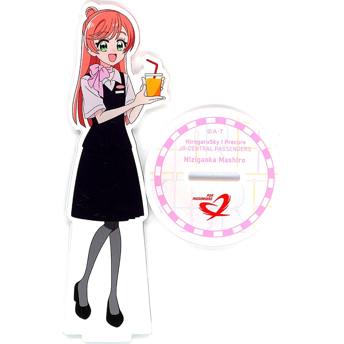 Mashiro Nijioka Soaring Sky! Precure Acrylic Stand JR Tokai Passengers Ver. Pretty Store Limited [USED]