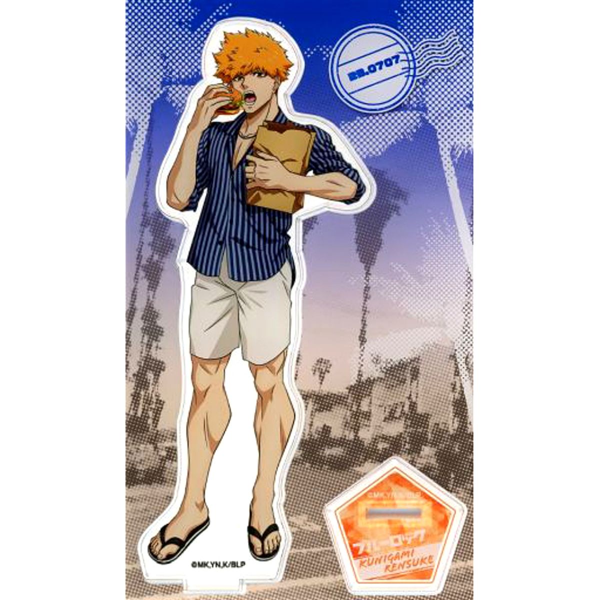 Rensuke Kunigami Blue Lock Acrylic Stand Blue Lock x Karaoke no Tetsujin Vol. 2 [USED]