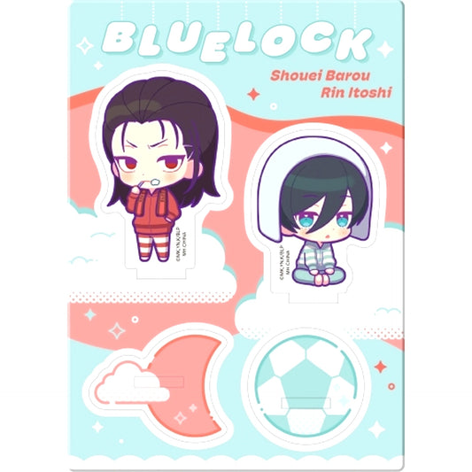 Shoei Barou and Rin Itoshi D. Good Night ver. Acrylic Stand Buddy Colle Blue Lock [USED]