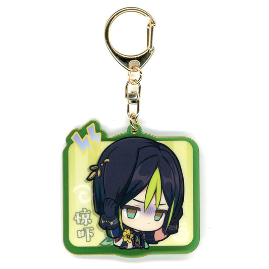 Genshin Tighnari Sumeru City Chibi Stamp Series Acrylic Keychain Keychains [USED]