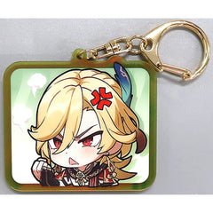 Genshin Kaveh Sumeru City Chibi Stamp Series Acrylic Keychain Keychains [USED]