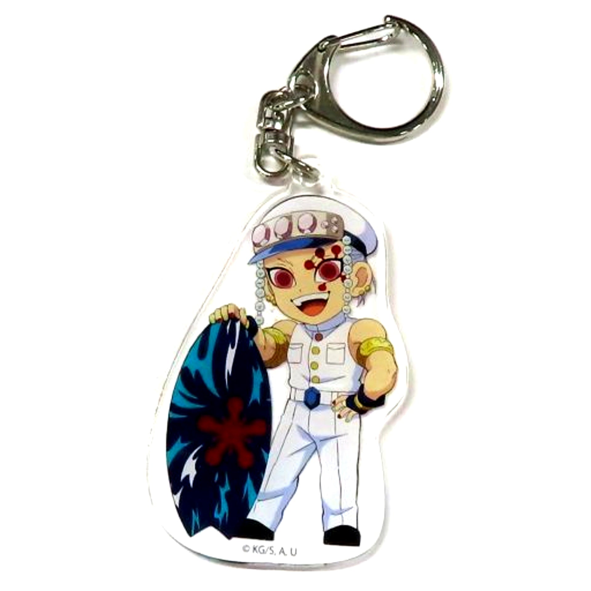 Tengen Uzui Demon Slayer Kimetsu no Yaiba 3D Emaki in Laguna Ten Bosch Acrylic Keychain [USED]