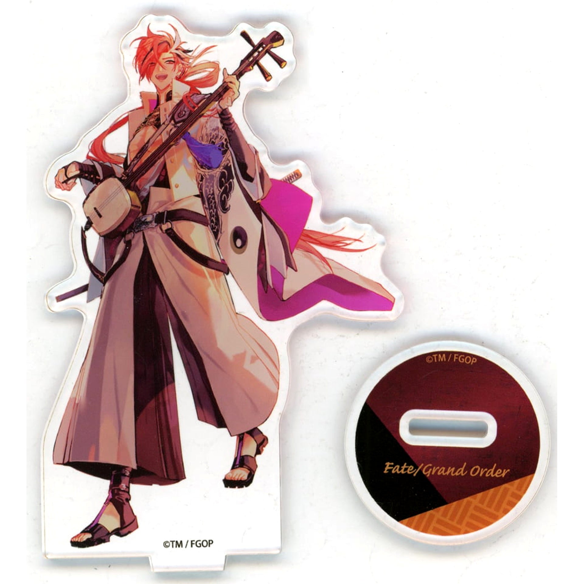 Fate/Grand Order Shinsaku Takasugi Kyomaf Acrylic Stand Kyoto International Manga Anime Fair 2022 Kyomaf Limited Included with Autumn Touring Joui Patriots Set Featuring Original Illustration by Sakuramochi Acrylic Stands [USED]