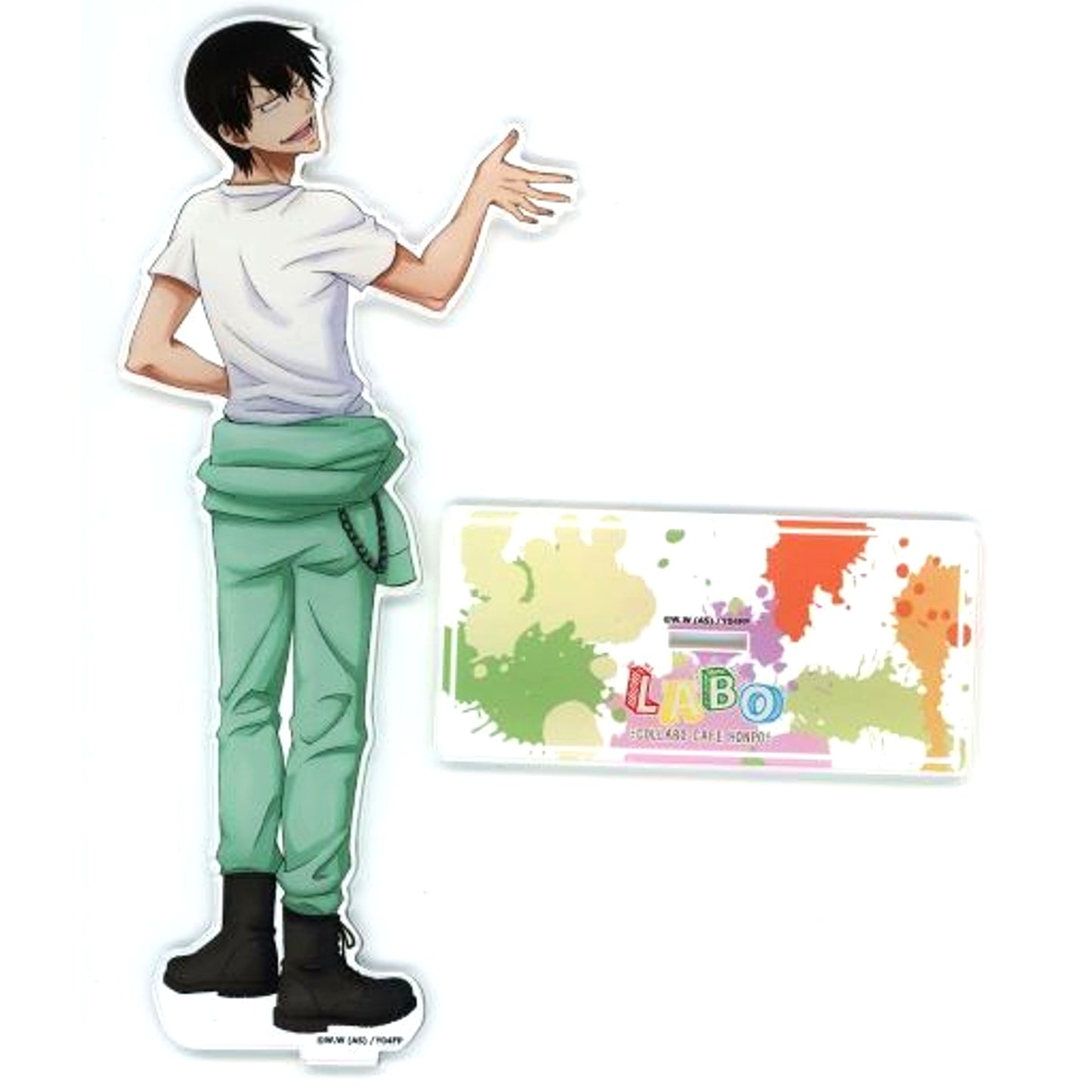 Yasutomo Arakita Life-size BIG Acrylic Stand Yowamushi Pedal GLORY LINE x Collabo Cafe Honpo LABO [USED]