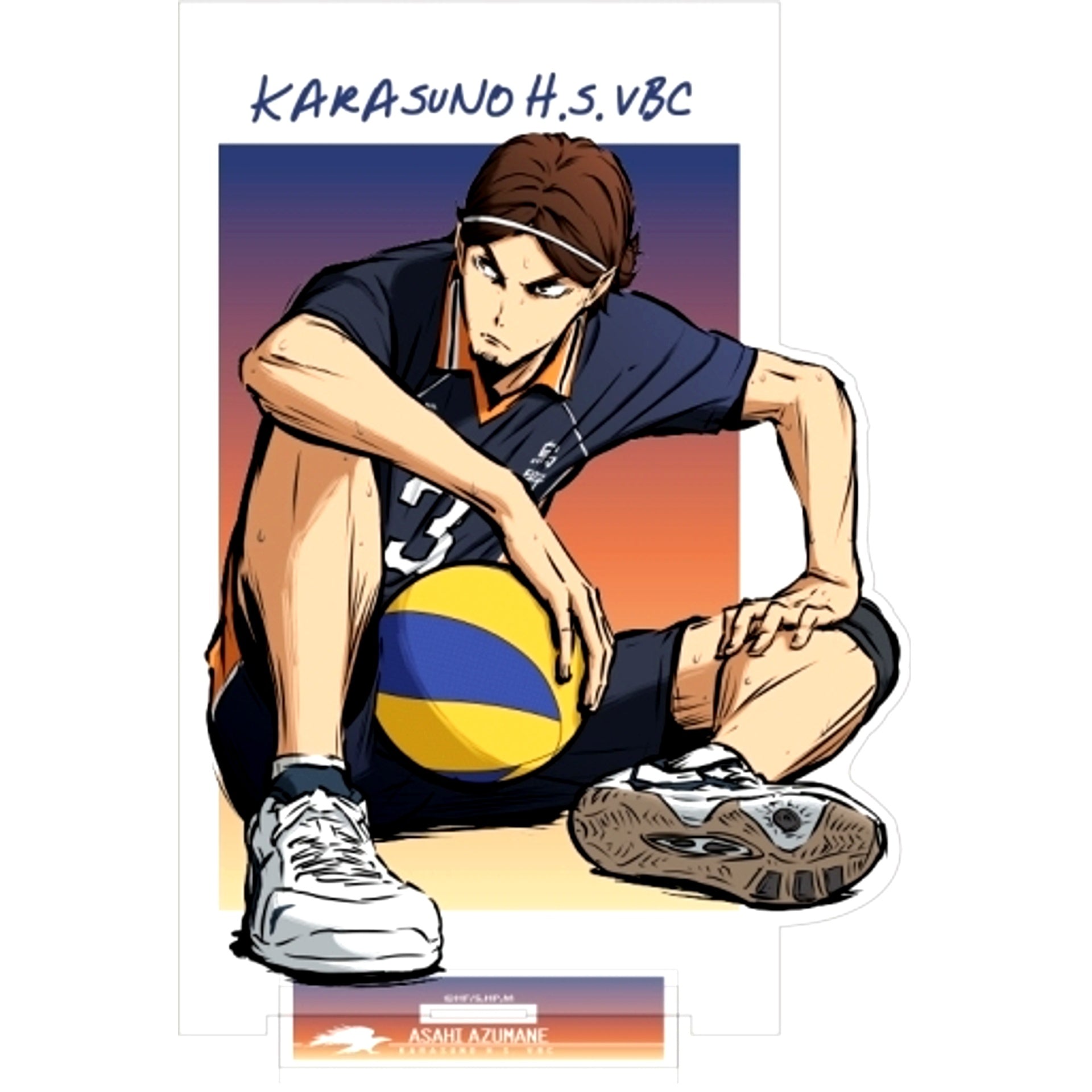 Asahi Azumane Fighting Spirit for Victory Ver. Acrylic Stand Large Haikyu!! [USED]