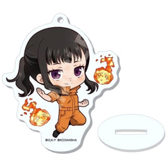 Fire Force Maki Oze 05 Marutto Stand Keychain 01. Keychains [USED]
