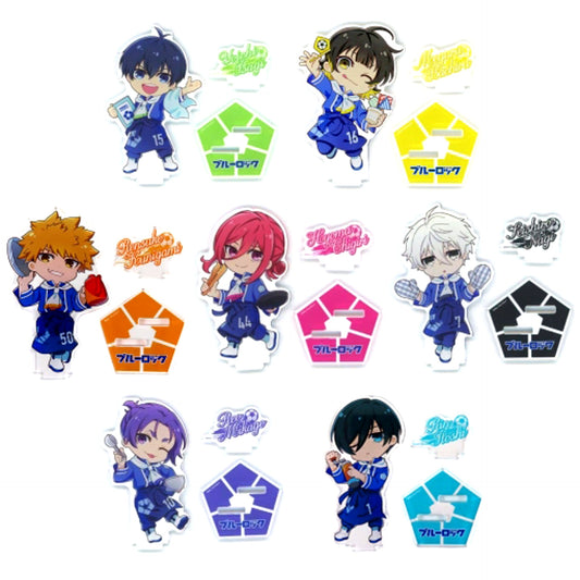 Set of 7 Blue Lock CookpadLive Cafe Seiseisai Acrylic Stand [USED]