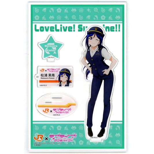 Kanan Matsuura Acrylic Stand JR Tokai Summer Uniform JR Tokai Oshitabi x Love Live! Sunshine!! Numazu Geki Oshi Campaign! [USED]