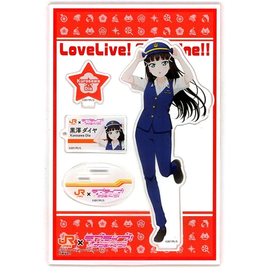 Dia Kurosawa JR Tokai Summer Uniform Acrylic Stand JR Tokai Oshi Tabi x Love Live! Sunshine!! Numazu Geki Oshi Campaign [USED]