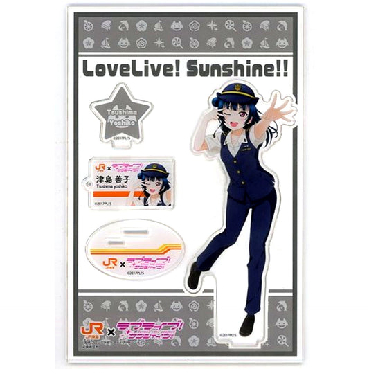 Yoshiko Tsushima JR Tokai Summer Uniform Acrylic Stand JR Tokai Oshi Tabi x Love Live! Sunshine!! Numazu Geki Oshi Campaign [USED]