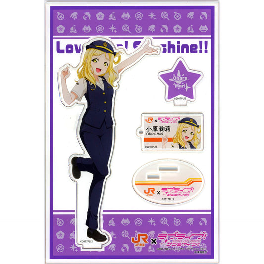 Mari Ohara JR Tokai Summer Uniform Acrylic Stand JR Tokai Oshi Tabi x Love Live! Sunshine!! Numazu Geki Oshi Campaign [USED]